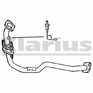 Klarius 301324 Exhaust pipe 301324