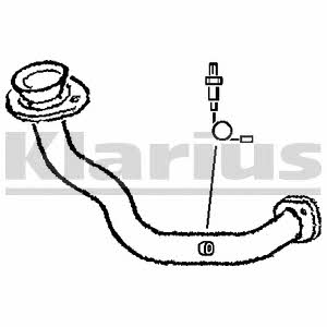 Klarius 301336 Exhaust pipe 301336