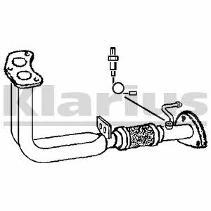 Klarius 301377 Exhaust pipe 301377