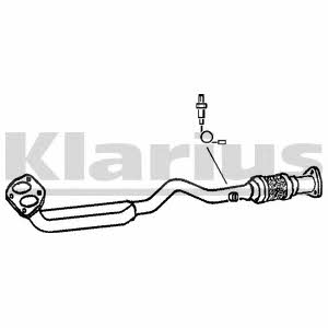 Klarius 301393 Exhaust pipe 301393