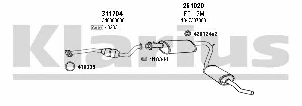  330899E Exhaust system 330899E