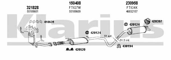 Klarius 330912E Exhaust system 330912E