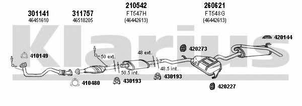 Klarius 330917E Exhaust system 330917E