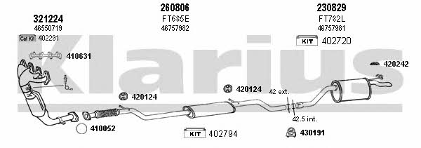 Klarius 330935E Exhaust system 330935E