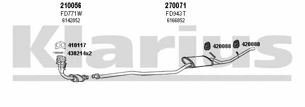 Klarius 360420E Exhaust system 360420E