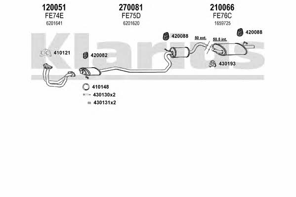  360538E Exhaust system 360538E