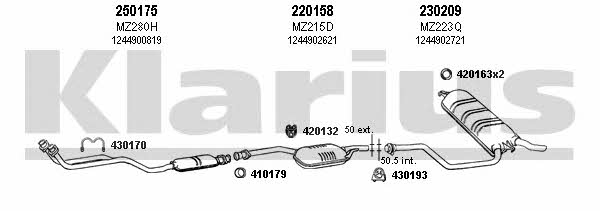 Klarius 600124E Exhaust system 600124E