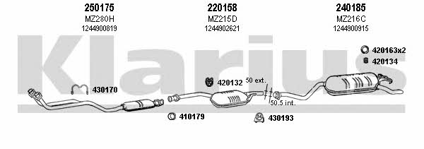  600134E Exhaust system 600134E