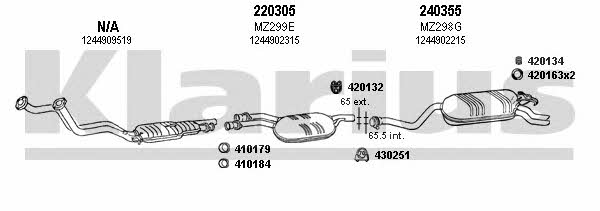 Klarius 600161E Exhaust system 600161E