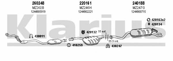  600171E Exhaust system 600171E