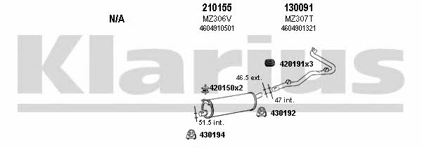  600187E Exhaust system 600187E