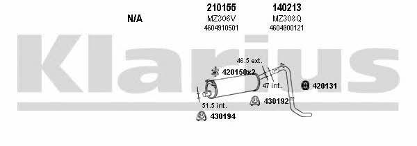  600190E Exhaust system 600190E