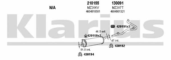  600191E Exhaust system 600191E