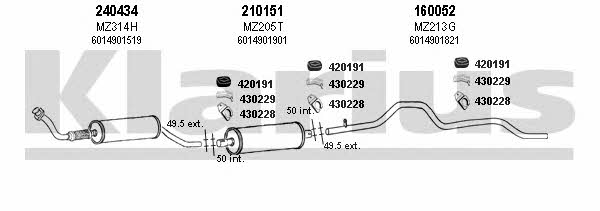  600228E Exhaust system 600228E