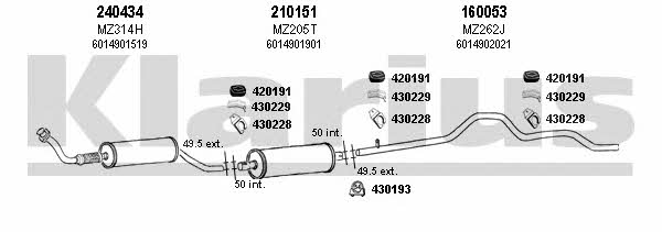  600229E Exhaust system 600229E