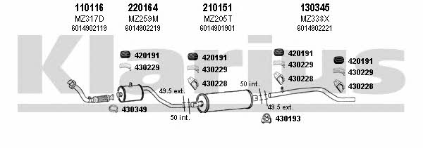 Klarius 600242E Exhaust system 600242E