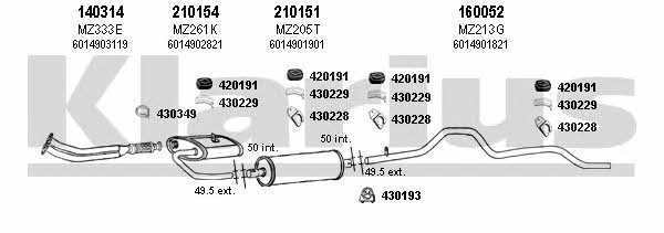  600253E Exhaust system 600253E