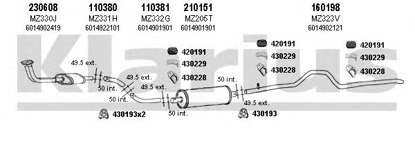  600258E Exhaust system 600258E