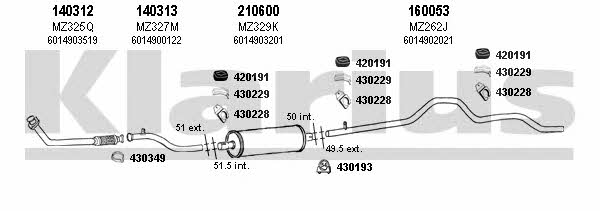  600266E Exhaust system 600266E