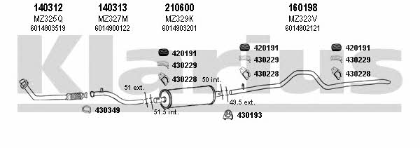  600274E Exhaust system 600274E