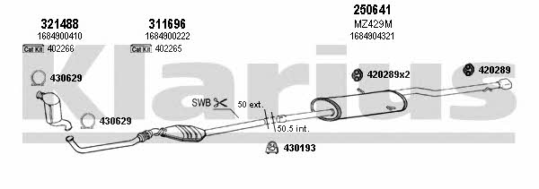  600432E Exhaust system 600432E