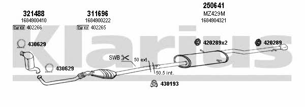  600442E Exhaust system 600442E