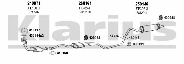 Klarius 360769E Exhaust system 360769E