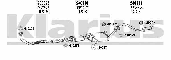  360813E Exhaust system 360813E