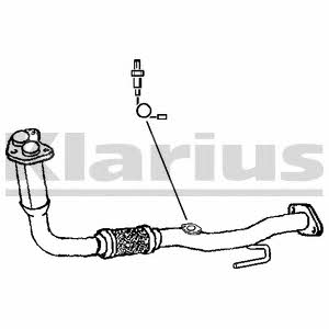 Klarius 301612 Exhaust pipe 301612