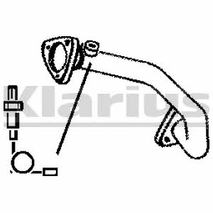 Klarius 301727 Exhaust pipe 301727