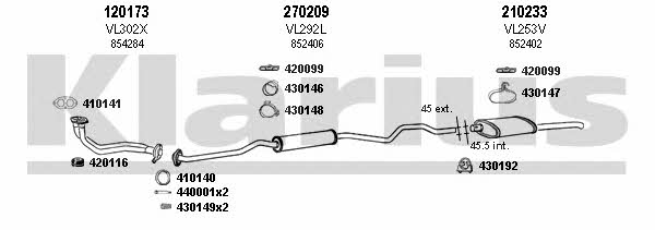  390056E Exhaust system 390056E