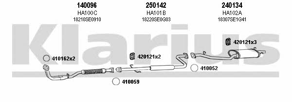  420043E Exhaust system 420043E