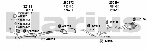  360987E Exhaust system 360987E