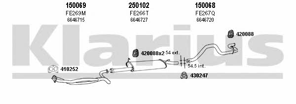  361088E Exhaust system 361088E