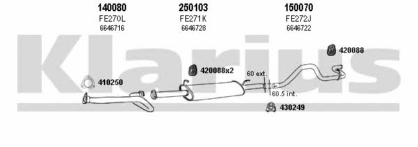  361090E Exhaust system 361090E