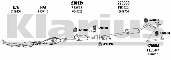  361111E Exhaust system 361111E