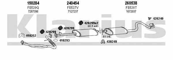  361139E Exhaust system 361139E