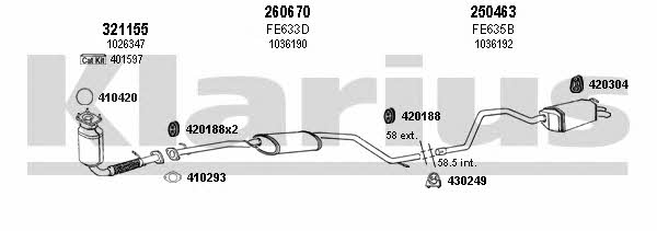  361262E Exhaust system 361262E