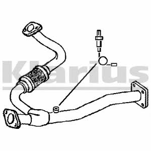 Klarius 301786 Exhaust pipe 301786