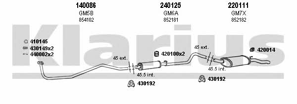  390156E Exhaust system 390156E