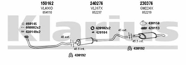  390238E Exhaust system 390238E