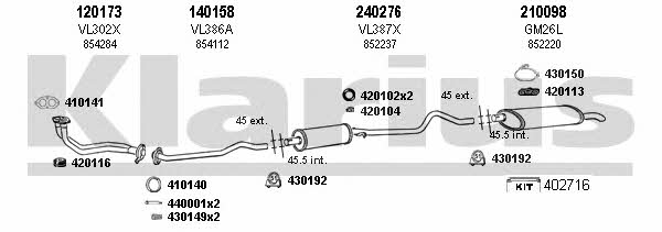  390241E Exhaust system 390241E