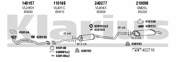  390253E Exhaust system 390253E