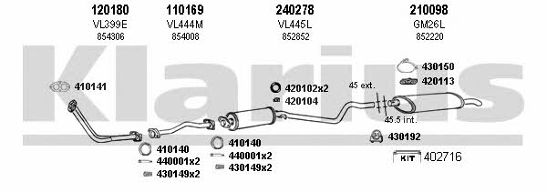  390288E Exhaust system 390288E