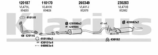  390326E Exhaust system 390326E