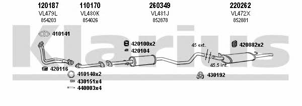  390327E Exhaust system 390327E