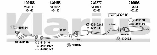  390328E Exhaust system 390328E