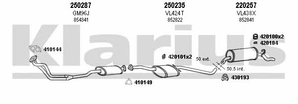 Klarius 390358E Exhaust system 390358E