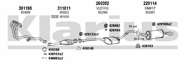 Klarius 390419E Exhaust system 390419E