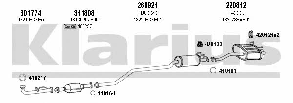 Klarius 420213E Exhaust system 420213E